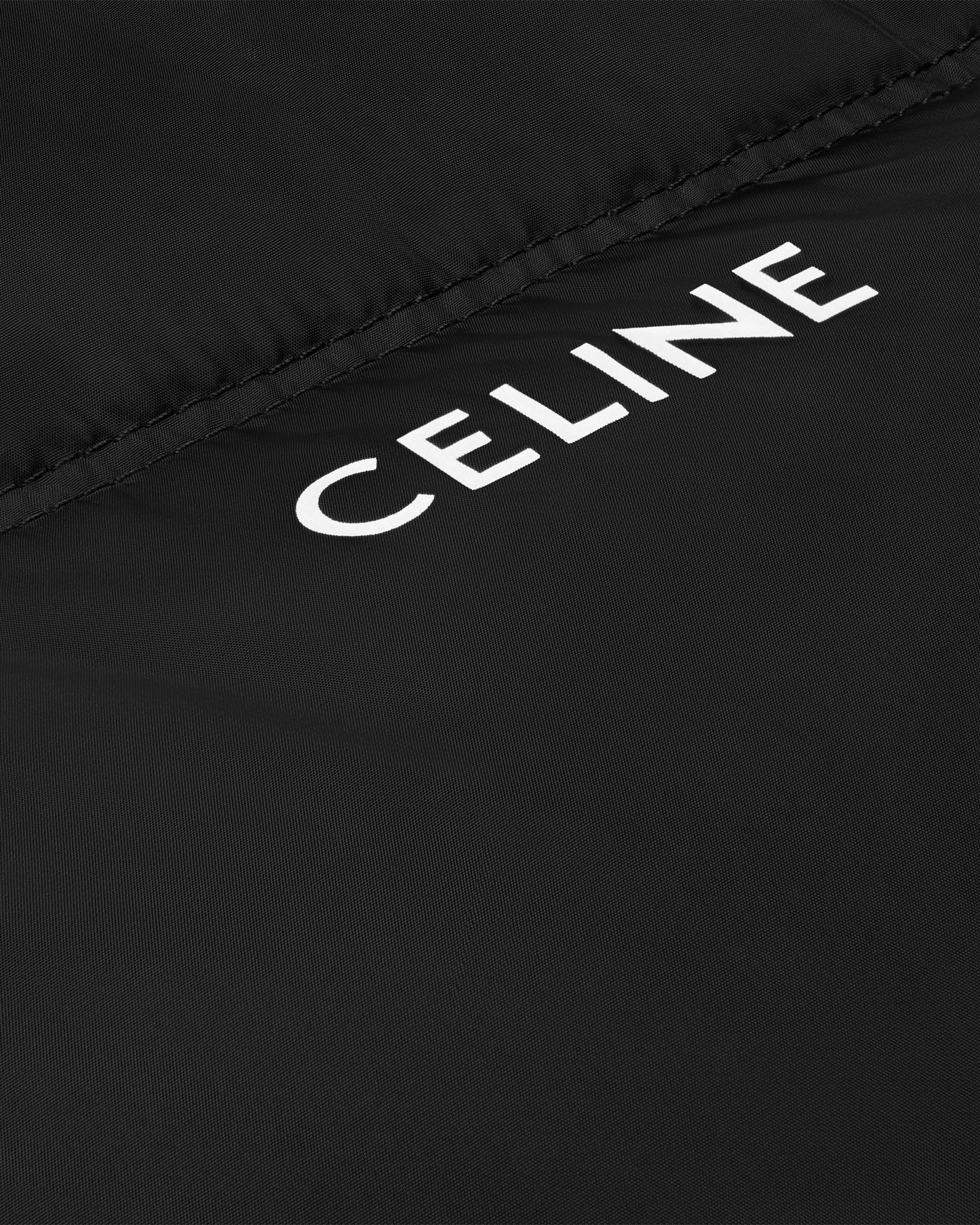 Celine Cropped Down Jacket In Lightweight Nylon