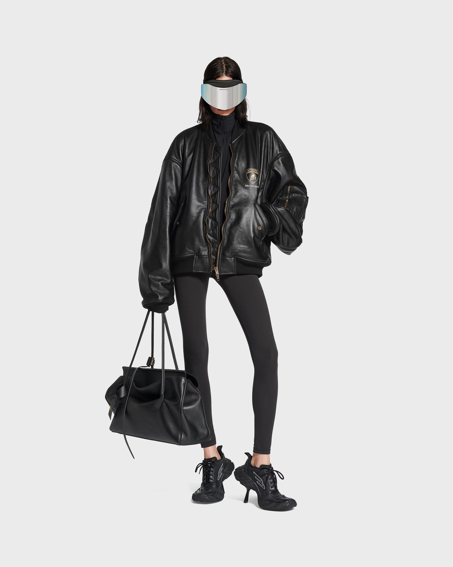 Balenciaga x Automobili Lamborghini Oversized Bomber Black