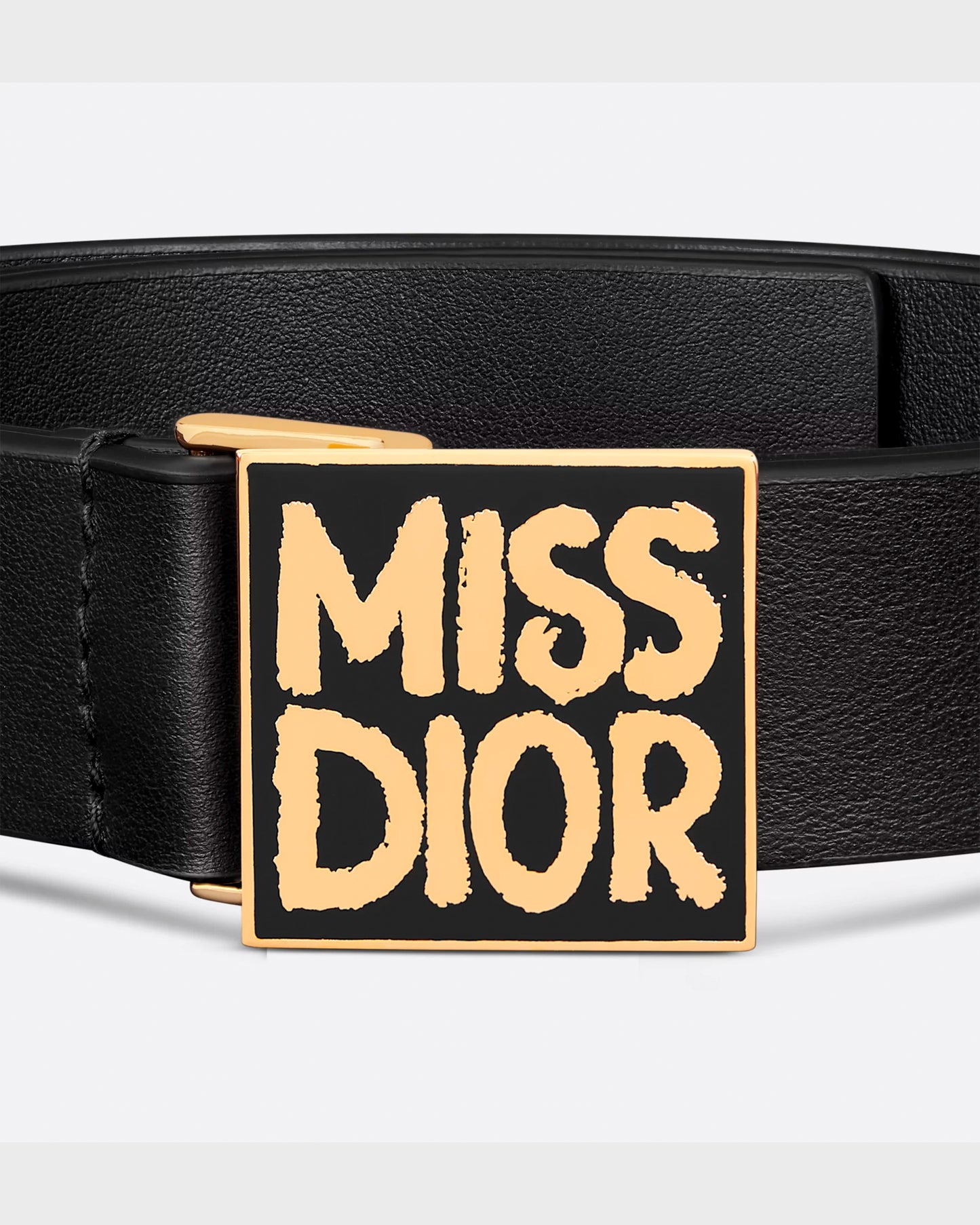 Dior Graffiti Belt Black Smooth Calfskin, 25 MM