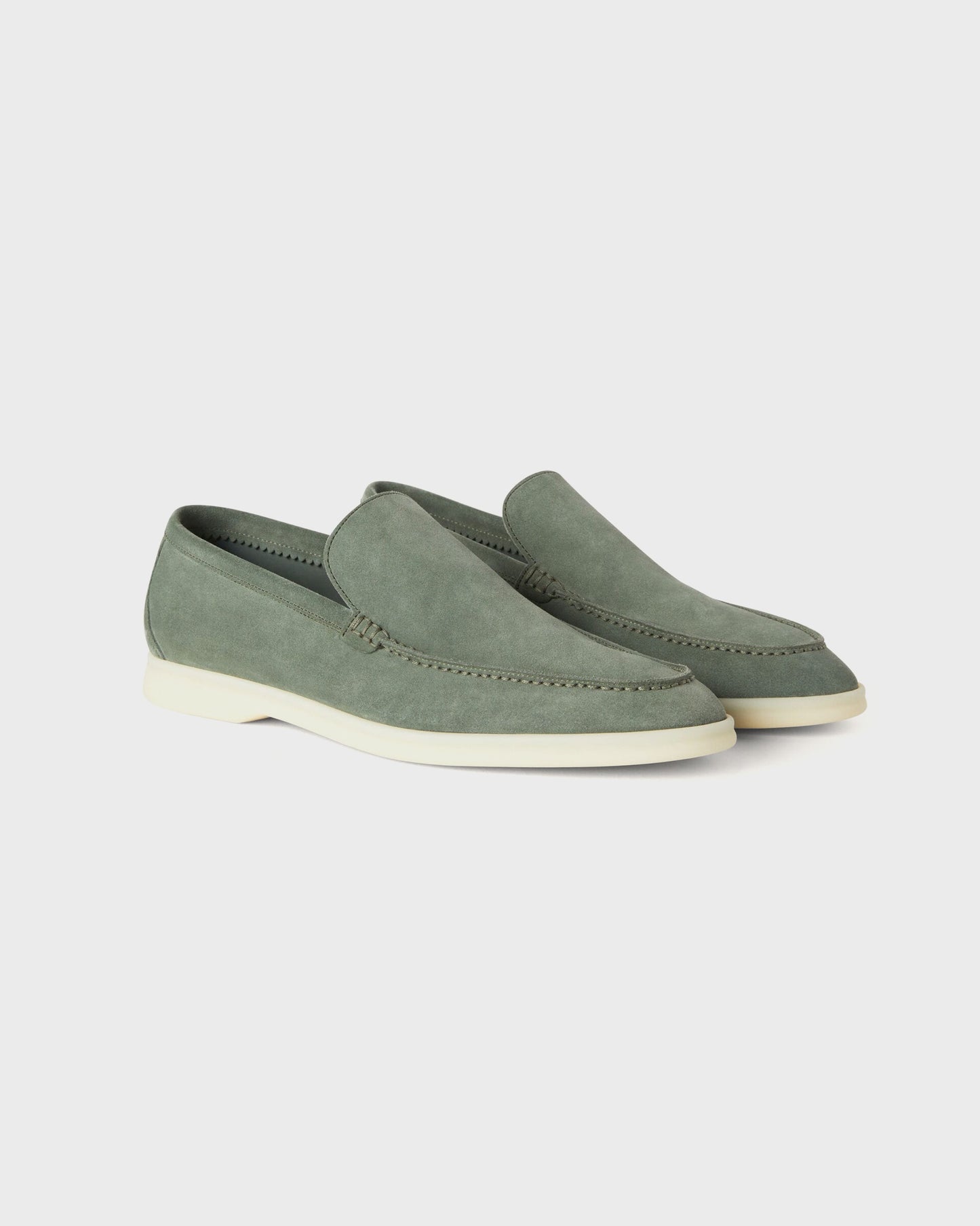 Loro Piana Summer Walk Loafers Frozen Fir