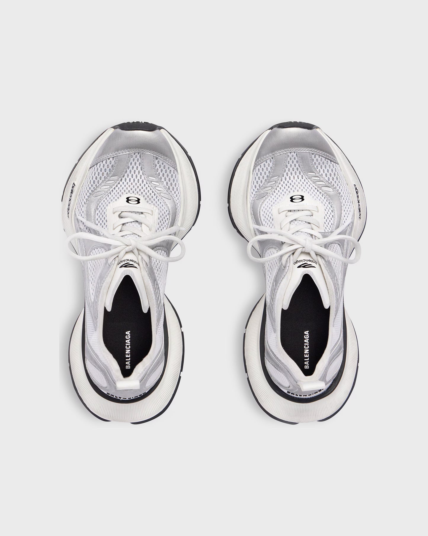 Balenciaga Circuit Worn Out White Silver