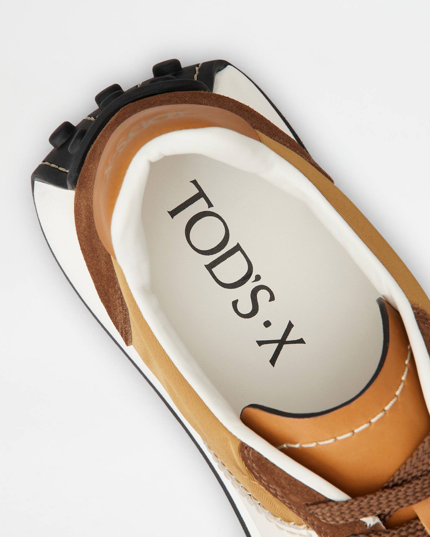 Tod's T Vintage Brown Beige White