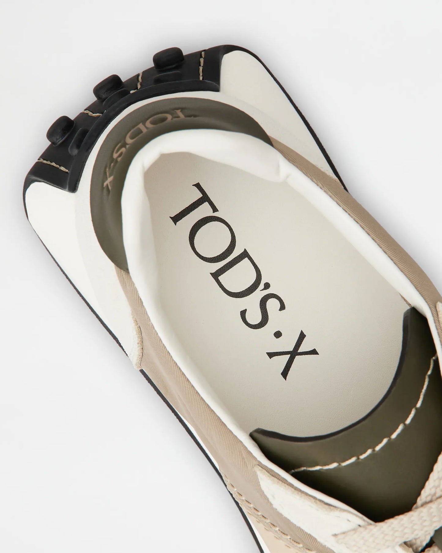 Tod's T Vintage Beige Off White Green