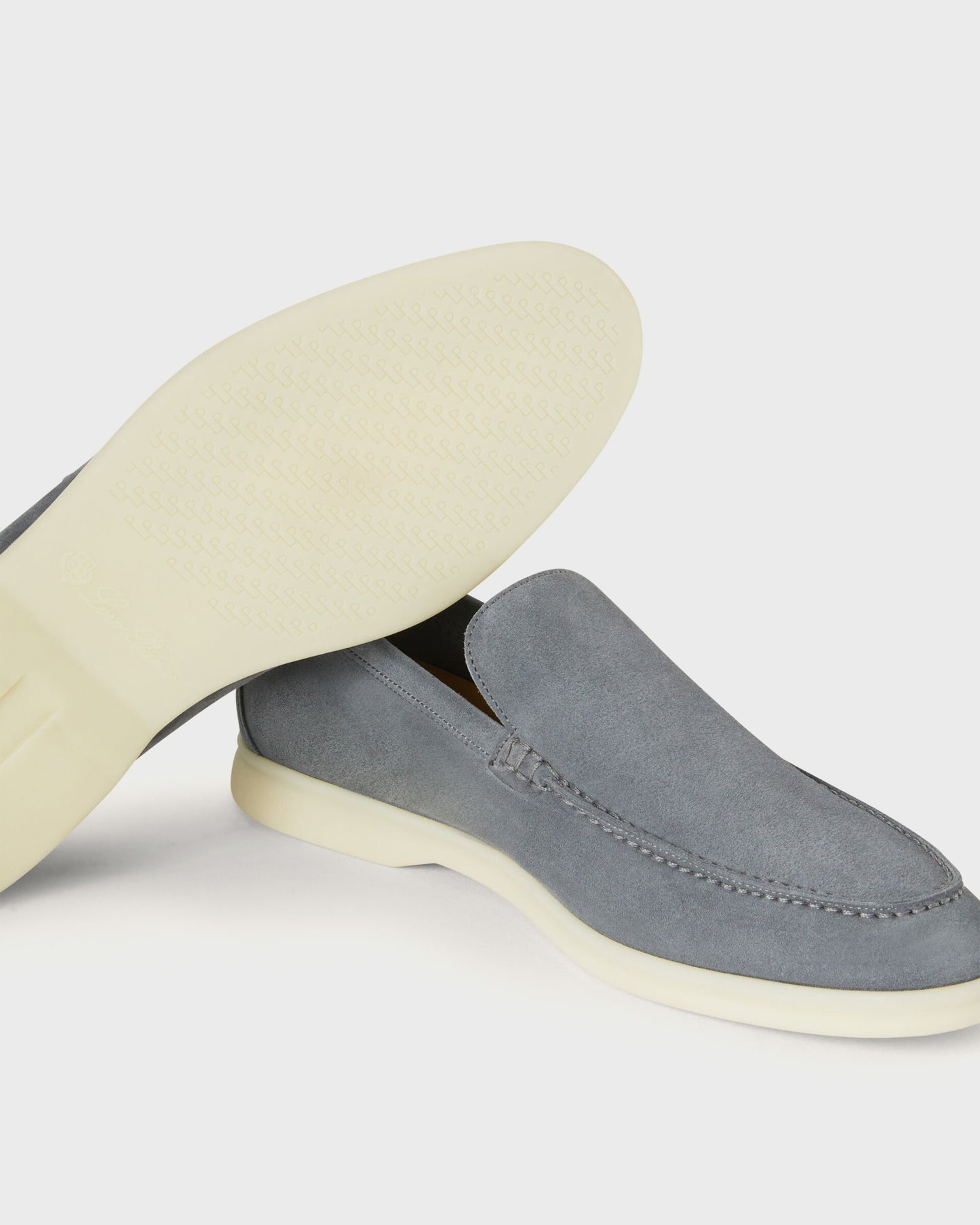 Loro Piana Summer Walk Loafers Frozen Blue