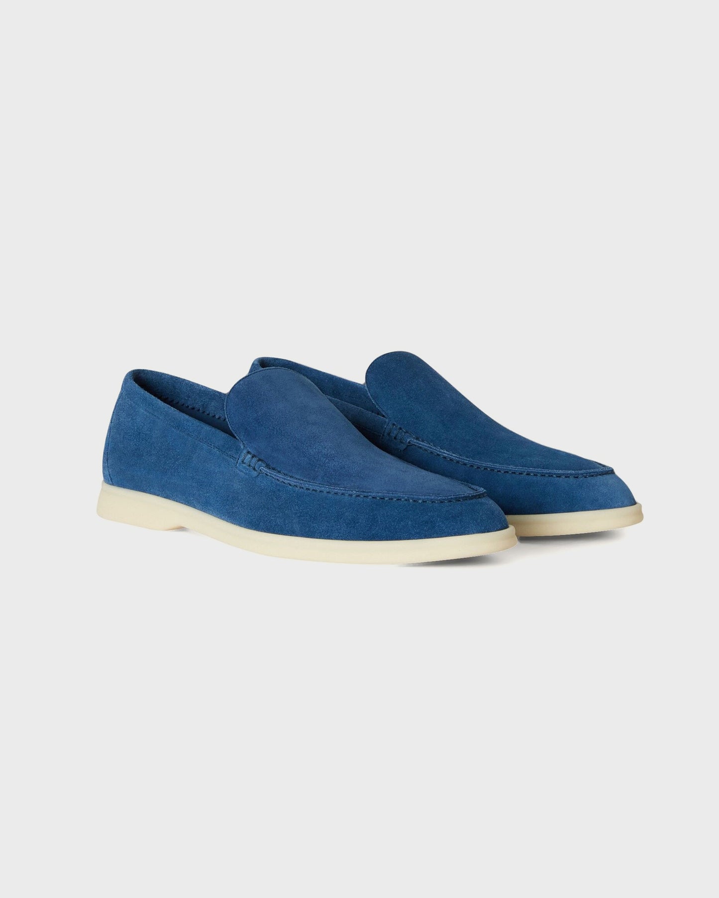 Loro Piana Summer Walk Loafers Cobalt Ink