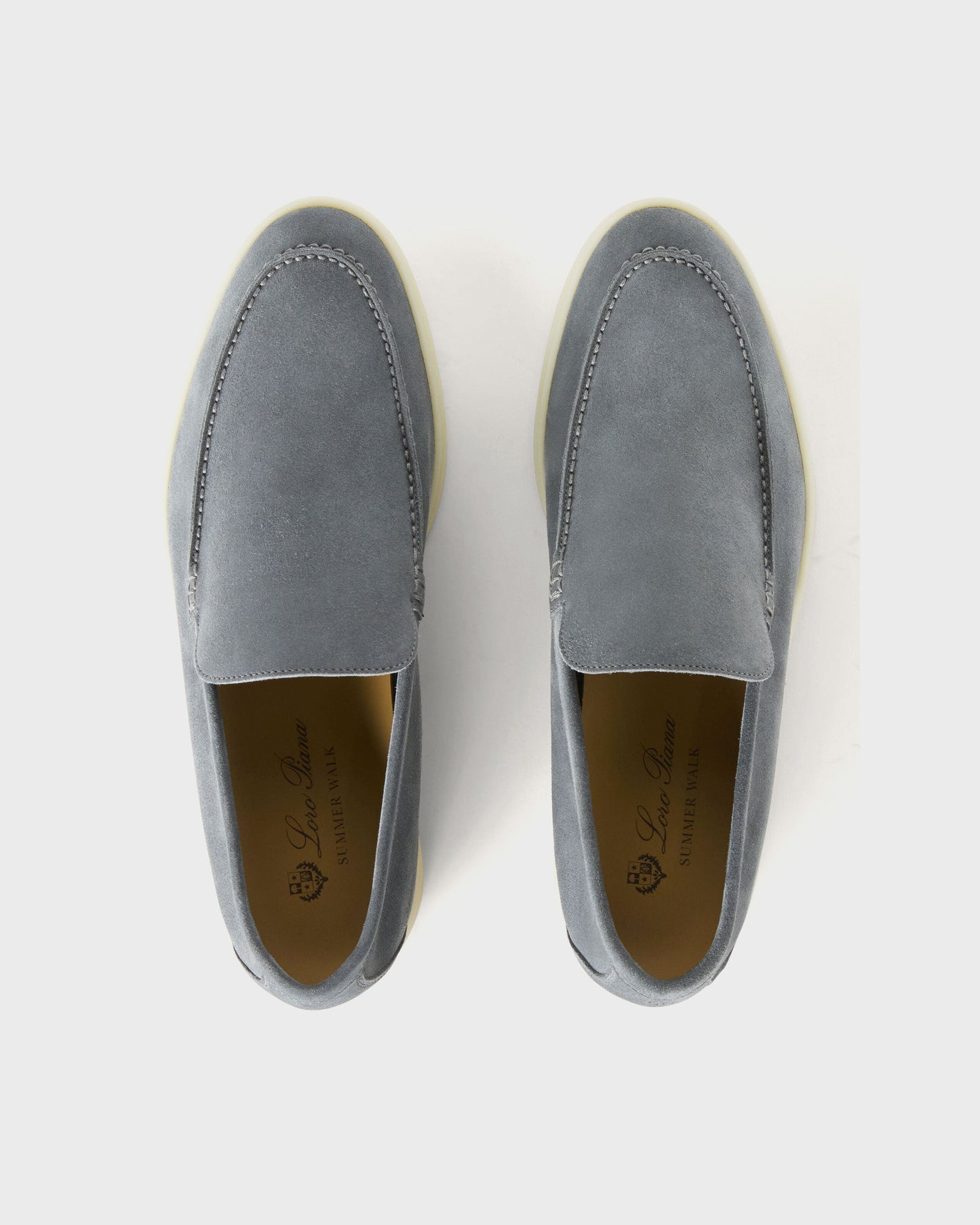 Loro Piana Summer Walk Loafers Frozen Blue