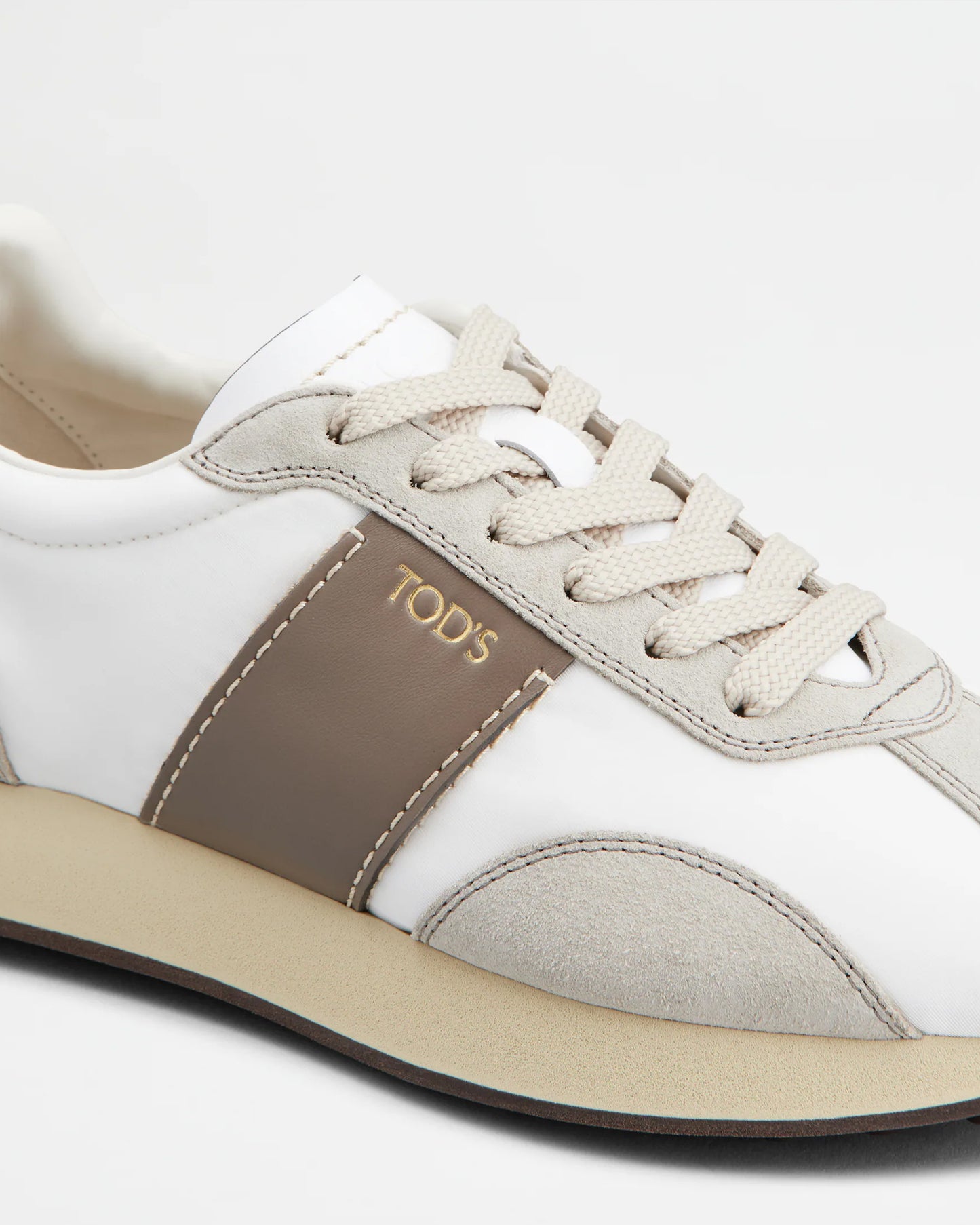 Tod's T Vintage Beige Brown White