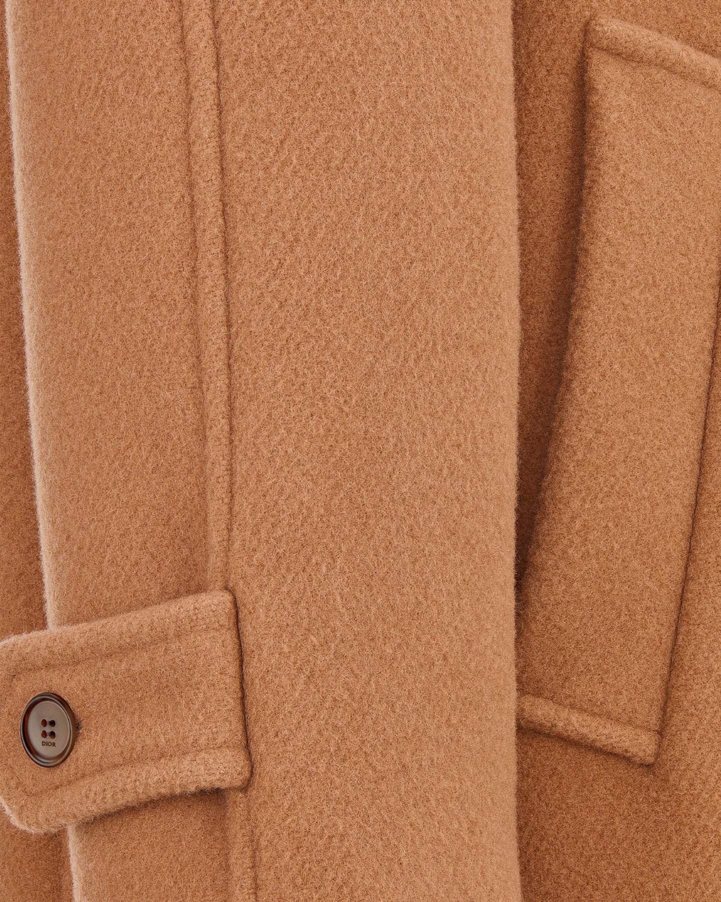 Dior Coat with Raglan Sleeves Brown Virgin Wool