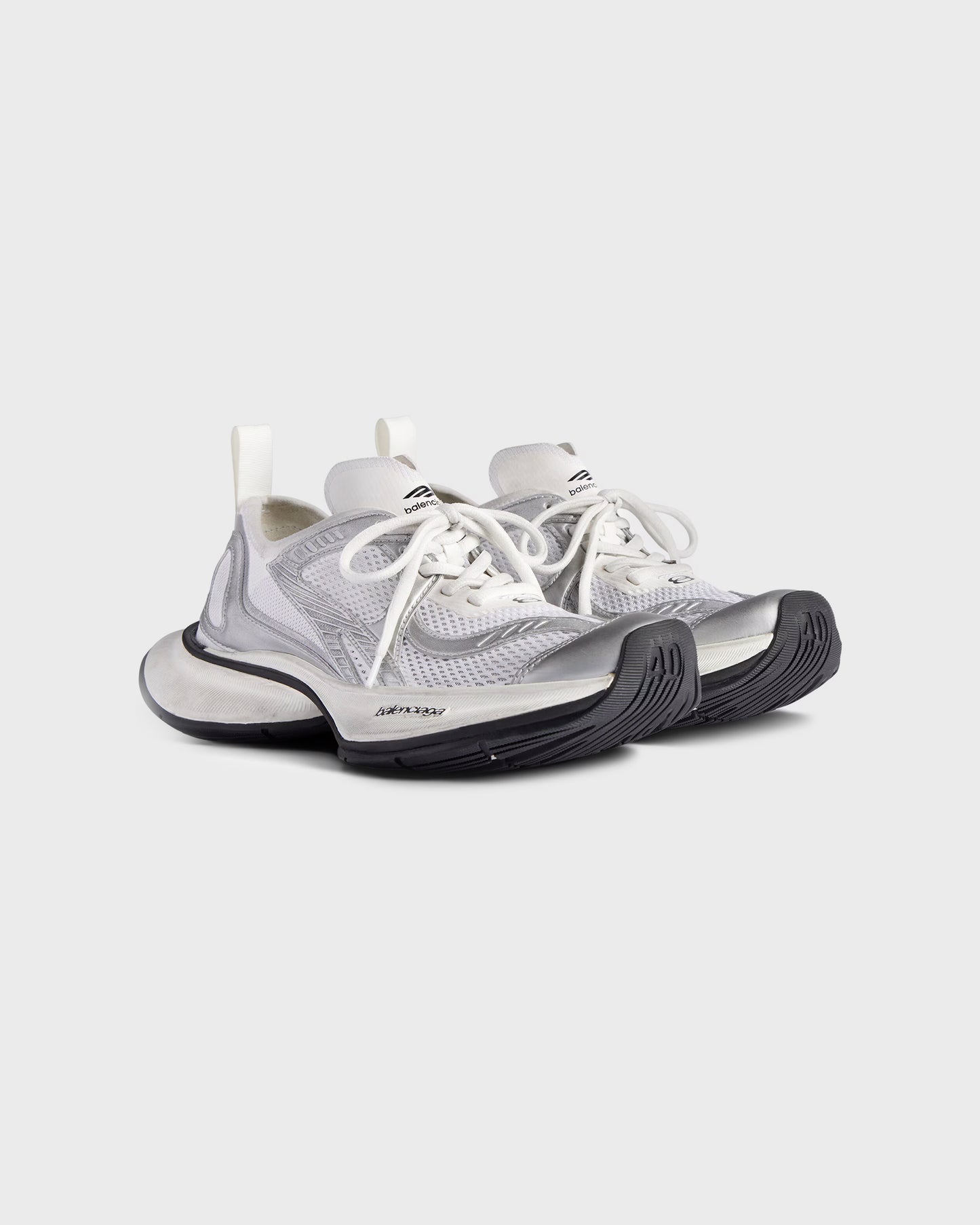 Balenciaga Circuit Worn Out White Silver