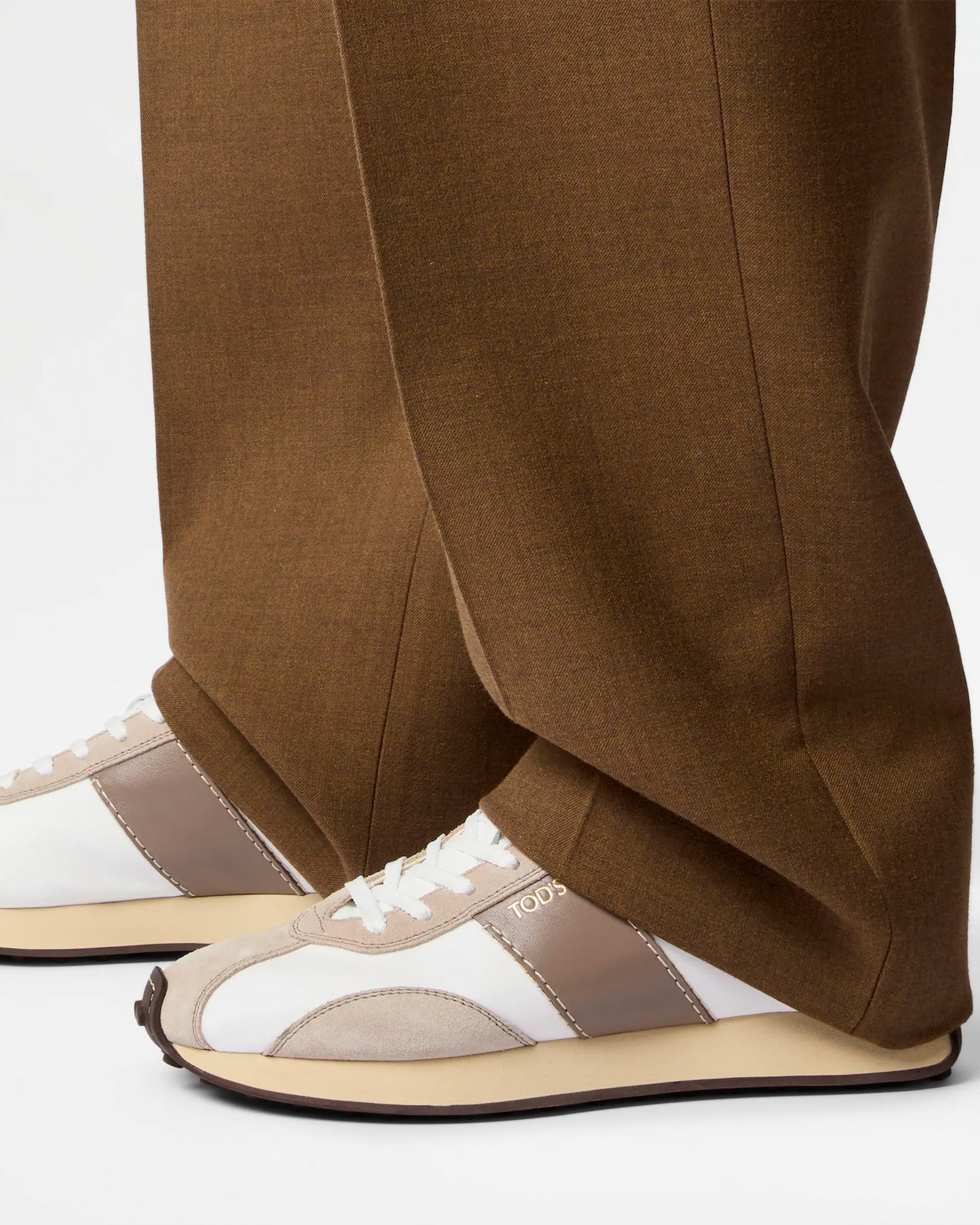 Tod's T Vintage Beige Brown White